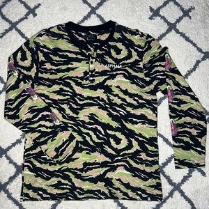 Camo Roses Long Sleeve Tee Men